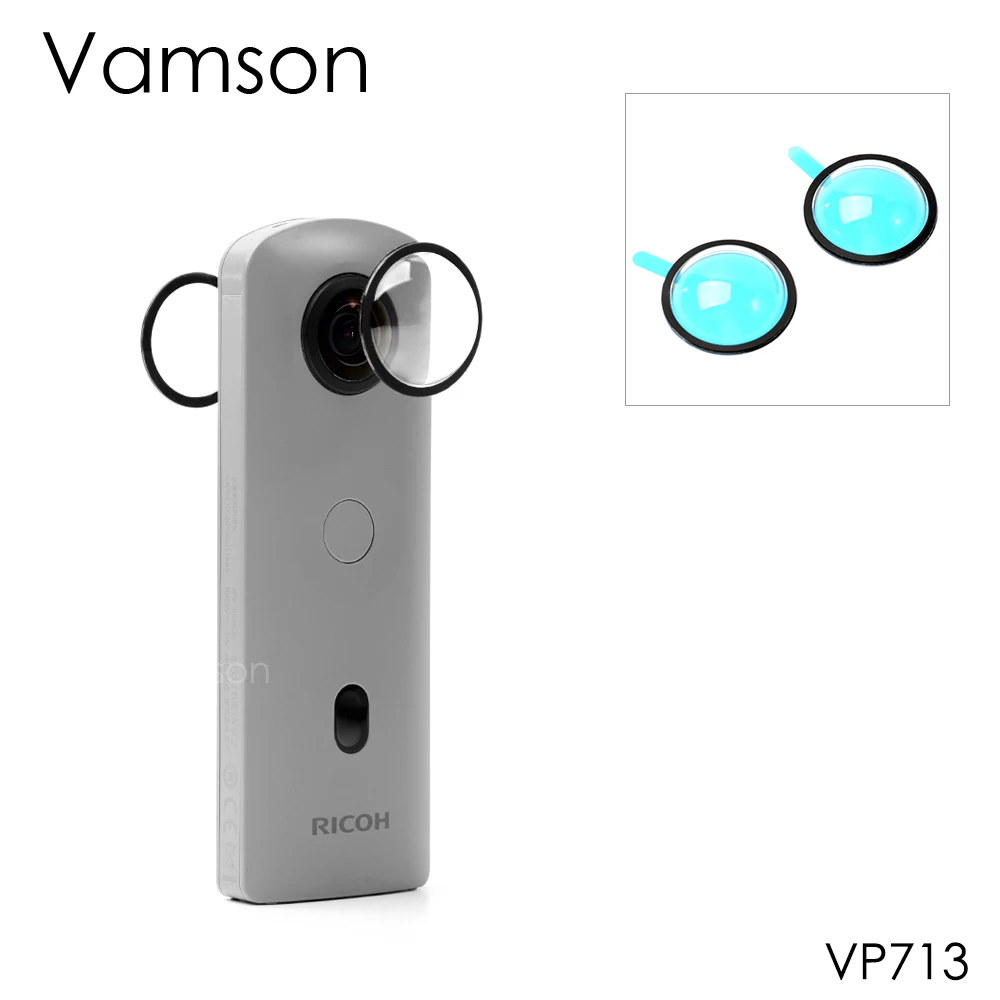 

Vamson Dual Lens Protector for Ricoh Theta SC2/S/V Panoramic Camera Accessory for Ricoh Theta 360 SC2 Sports Camera Accessories