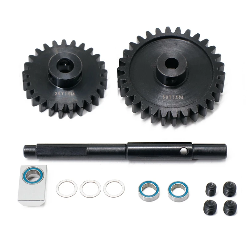 

CNC 45 HD Steel 1.5Mod 25T 30T Pinion Gear Spur Gear Set For 1/5 Traxxas X-Maxx XMAXX RC Car Upgrade Parts Kit