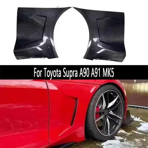 Для Toyota Supra GR A90 A91 MK5 2019+ крыло из углеродного волокна, модернизация сменной листовой пластины из углеродного волокна, комплект кузова автозапчастей