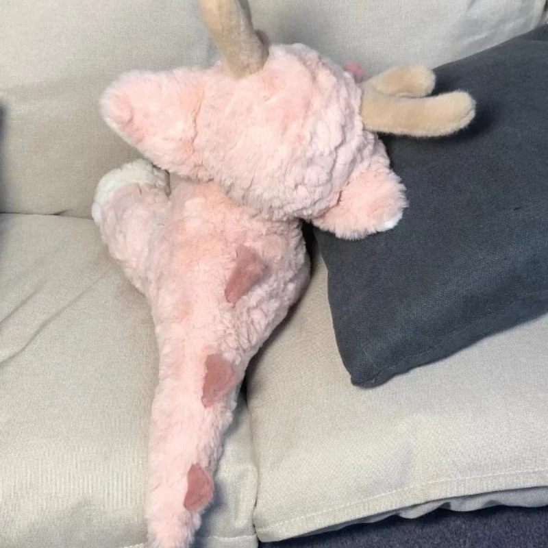 35 см розовые набивные плюшевые драконы милые Мультяшные куклы супер мягкие