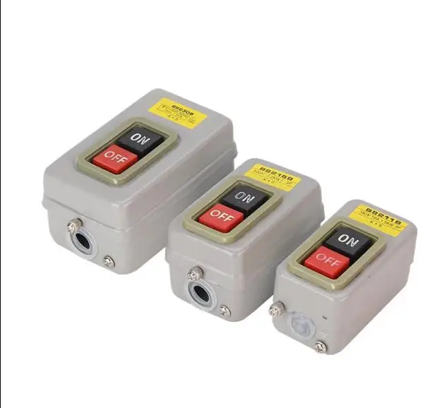 

BS211B BS216B BS230B кнопка управления питанием, трехфазный пусковой кнопочный переключатель давления двигателя