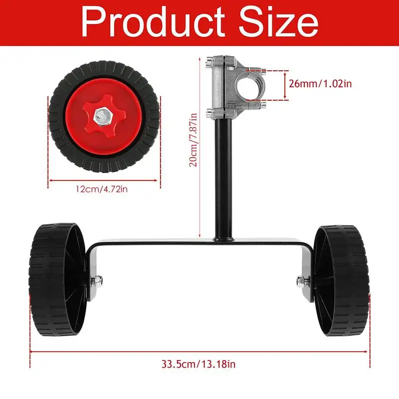 Поддерживающее колесо для газонокосилки регулируемое Φ 23/26-28 мм портативное