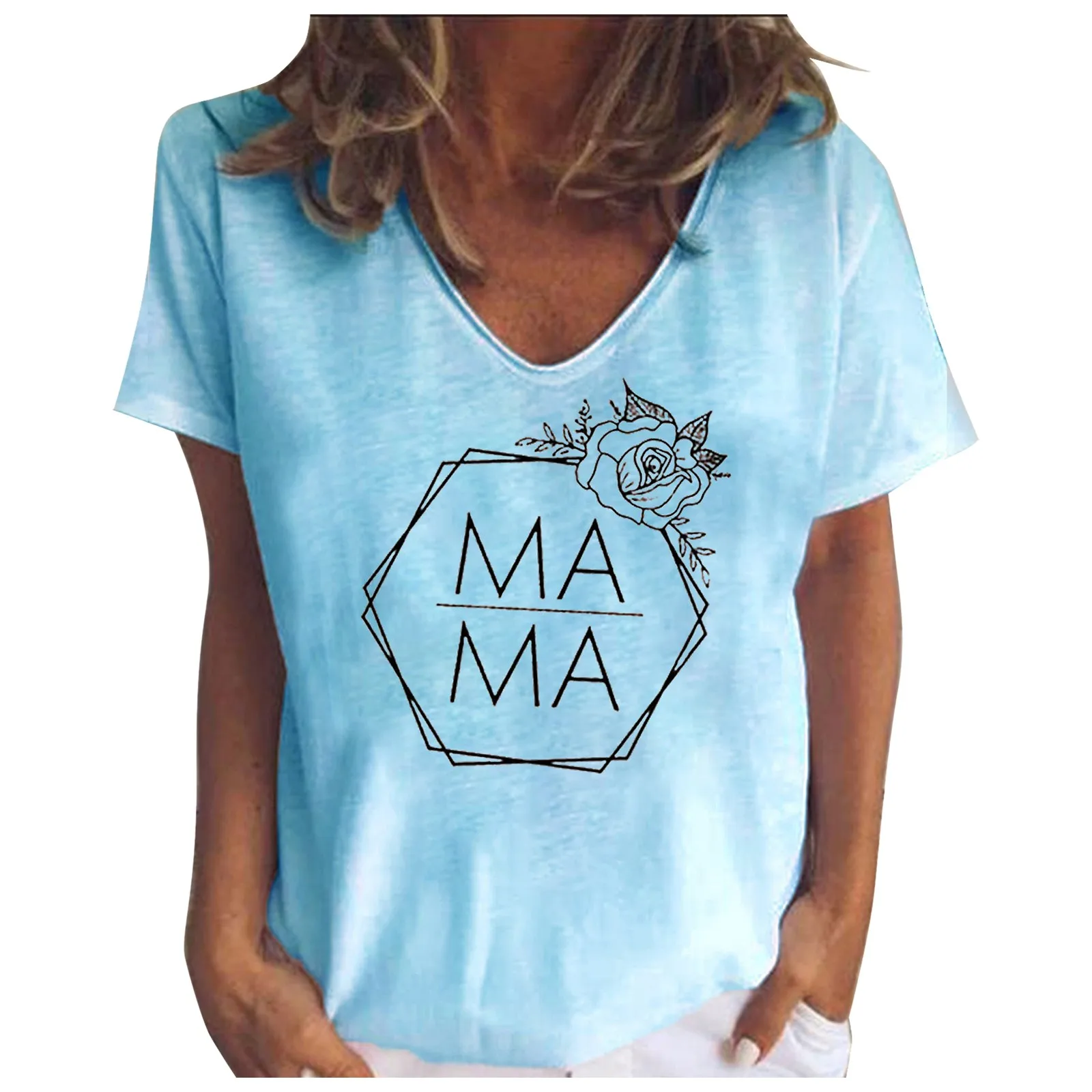 

Женский топ с коротким рукавом и принтом, пляжные женские топы с ложным воротником и длинным рукавом