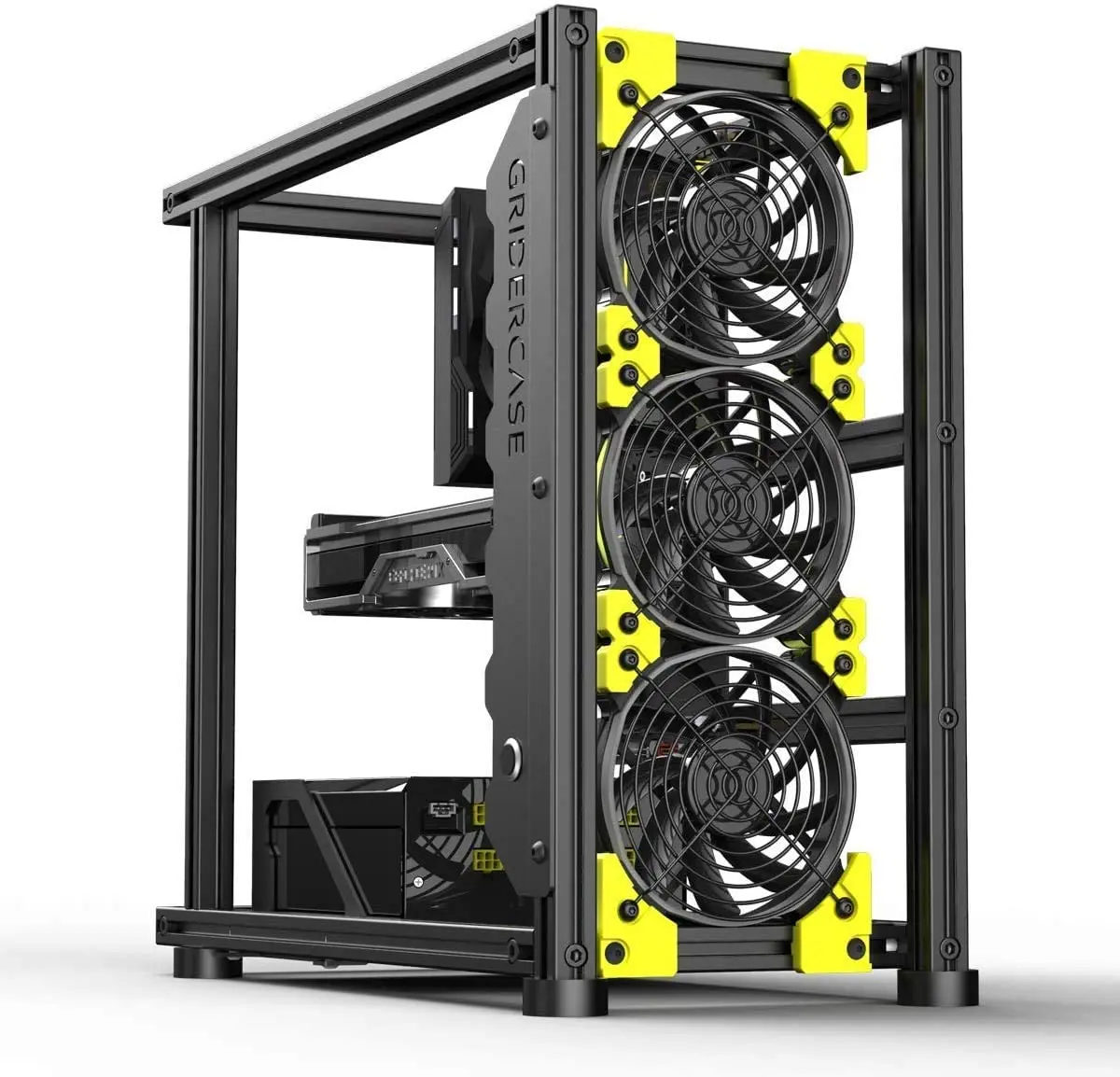 

Veddha ALPHA DIY V1D Компьютерная установка рамка Grider Чехол Открытый воздух охлаждение дизайн ПК игровой Настольный чехол