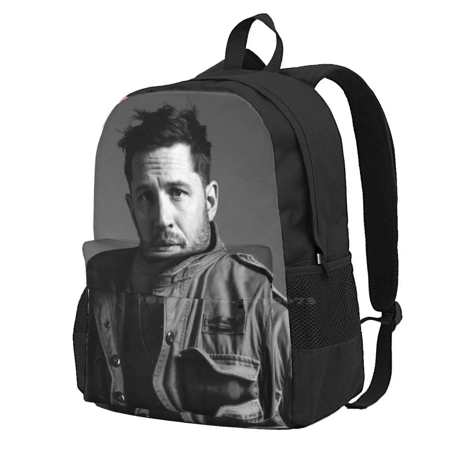 

Tom Hardy With Jacket School Bag Big Capacity Backpack Laptop 15 Inch Tom Hardy With Jacket Coat Black And White Actor Uk