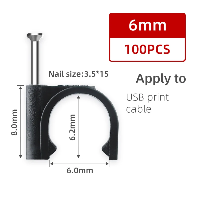 

Круглые кабельные зажимы 4-10 мм, черные