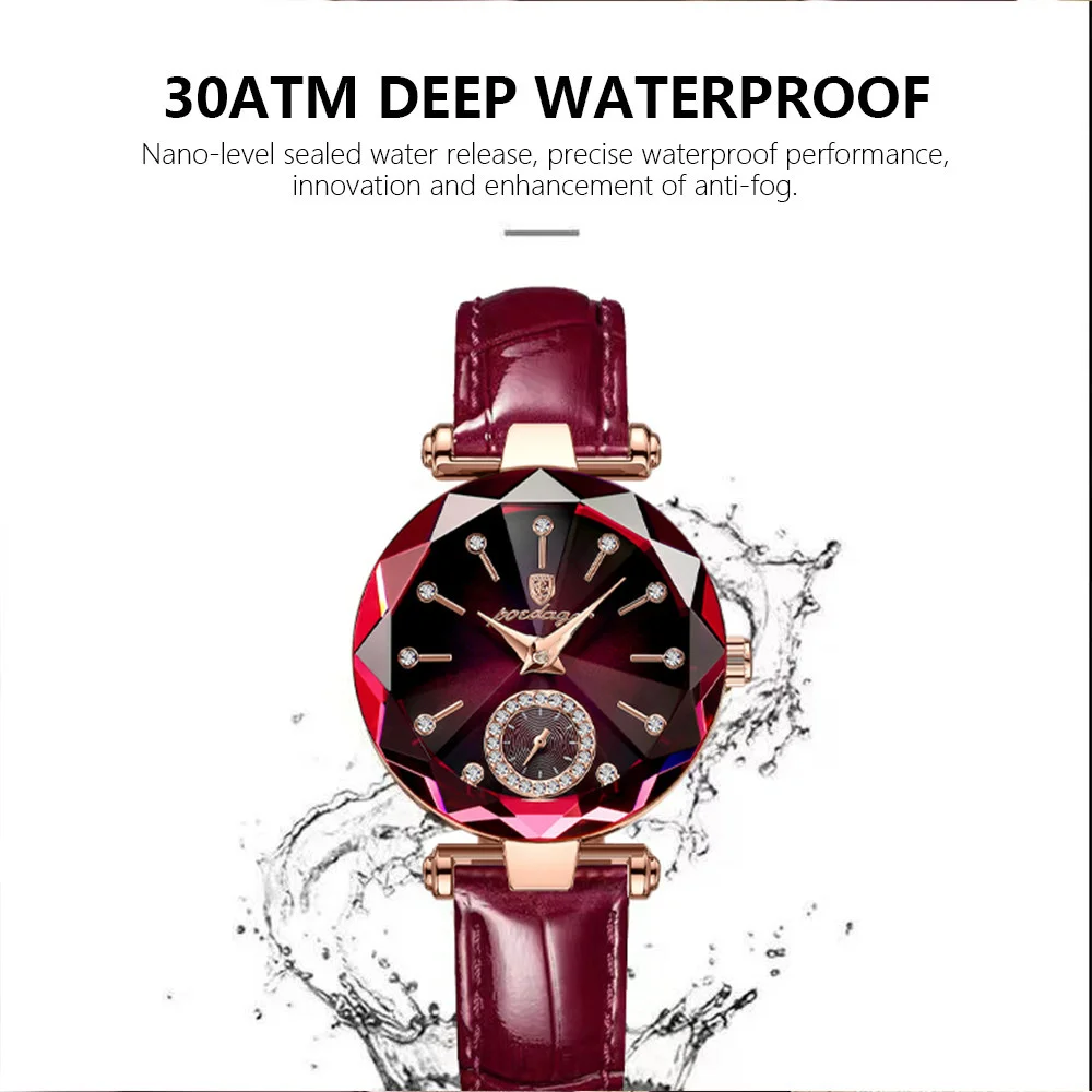Women Watches Fashion Diamond Dial Leather Quartz Watch for Woman top brand Luxury Waterproof Ladies Wristwatch Girlfriend Gift enlarge