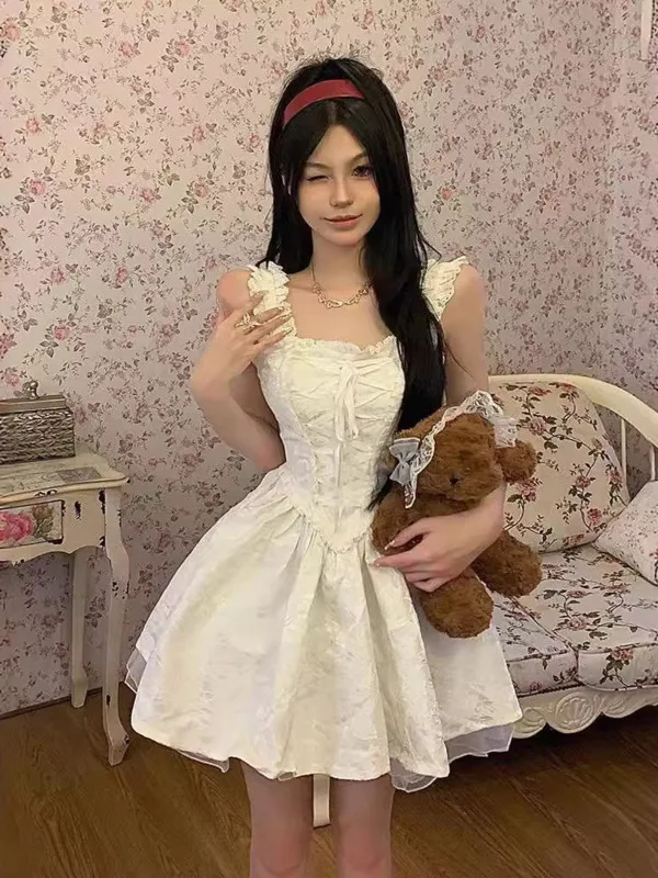 Женское белое платье Y70Z