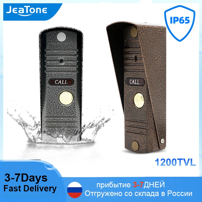 Jeatone 2.8MM Doorbell Security Video Intercom for the Apartment IR Night Vision and Motion Detection With 1200TVL Camera