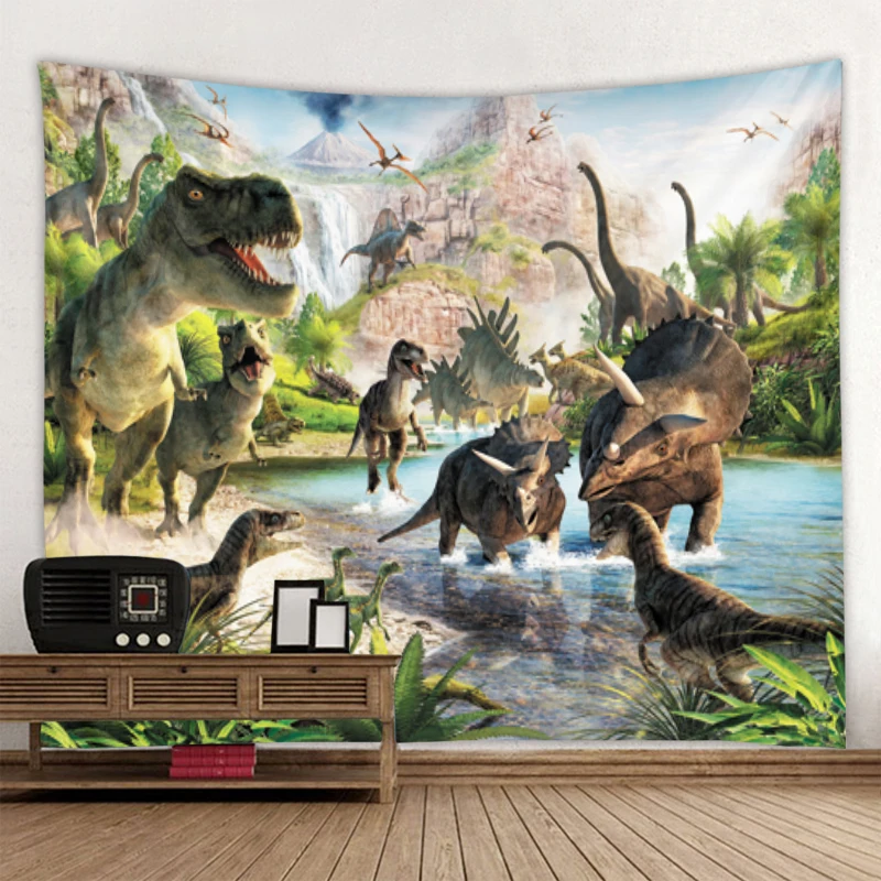 

Dinosaurs Dinosaur Wall Hanging Tapestry Home Decorative Tapestry Beach Towel Yoga Mat Blanket Table Cloth Wall Tapestry 95x70cm