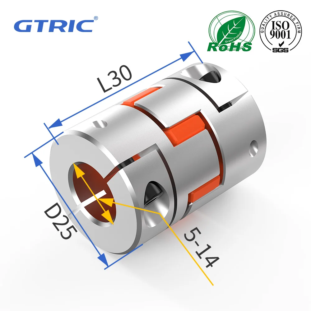 

Муфта гибкого вала GTRIC Plum D25L30 2 челюсти