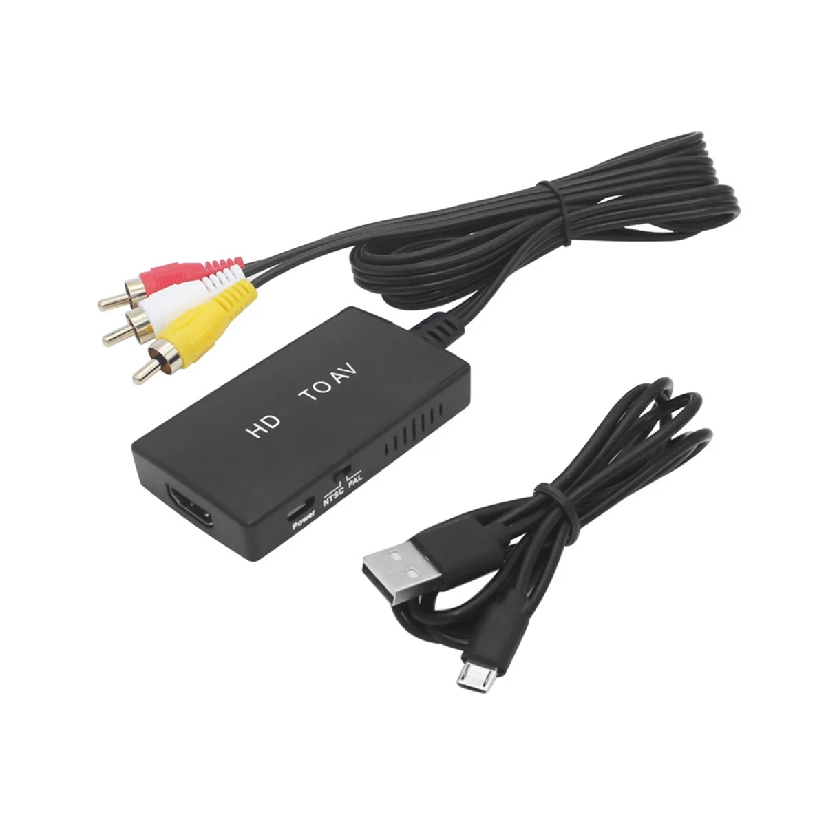 

HDTV to AV Converter HD Video Converter HDMI-Compatible to RCA AV/CVSB L/R Video 1080P Mini Adapter