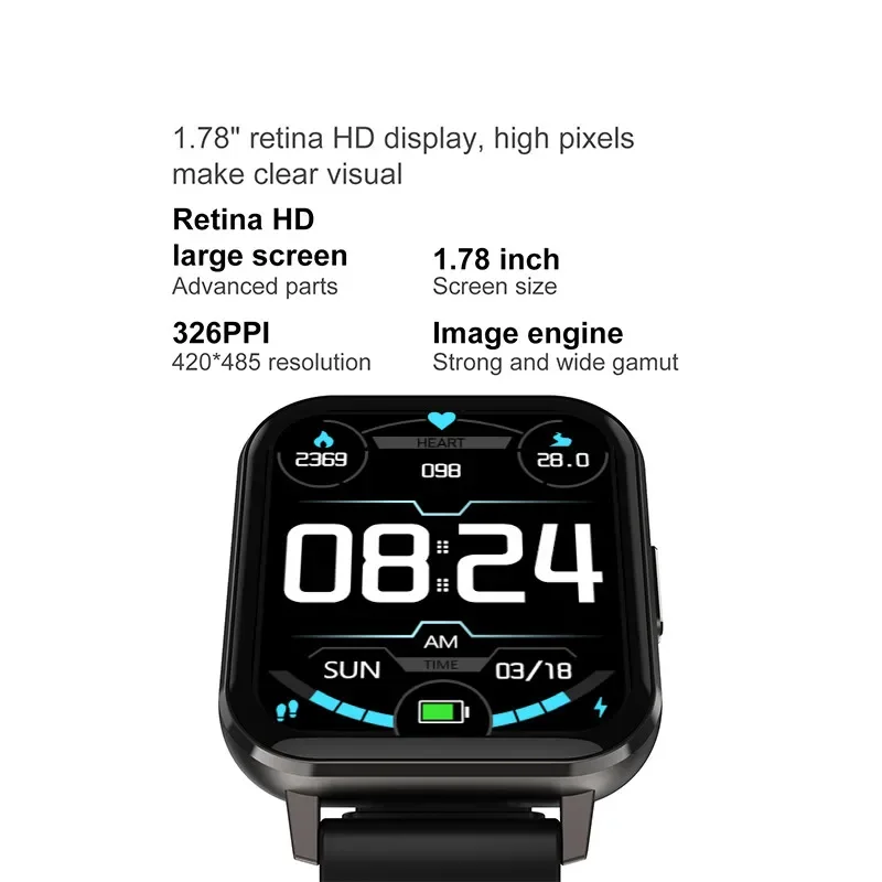 Смарт-часы спортивный монитор сердечного ритма водонепроницаемый