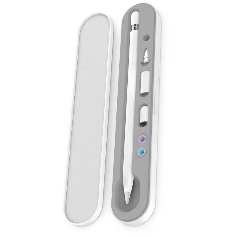 

Портативный контейнер для хранения карандашей с яблоками, контейнер для хранения карандашей, подходит для сенсорных перьев с яблоками, защитный чехол с защитой от потери