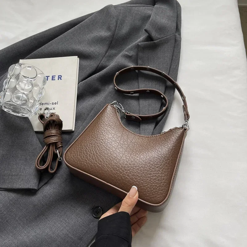 Осенне-зимняя нишевая Ретро сумка для женщин 2024 популярная универсальная через