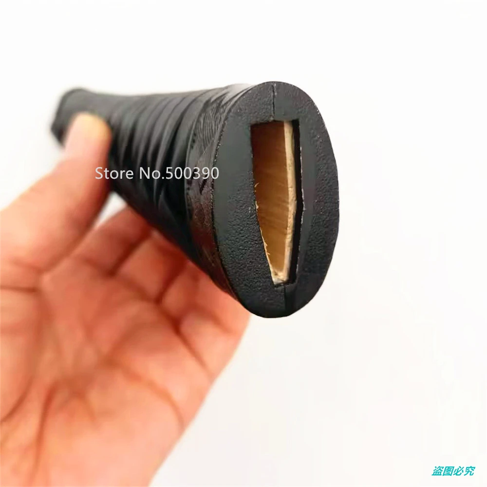 Японская ручка Tsuka 20 см натуральная кожа железная сталь Fuchi Kashira аксессуары из