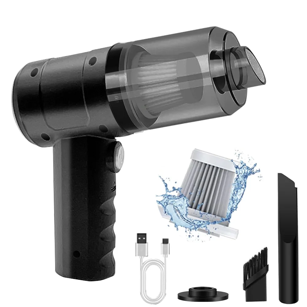 

Мощный Беспроводной Ручной Пылесос-миниатюрный Портативный Пылесборник Для Автомобиля С Функцией Сушки Для Чистки Салона Авто...