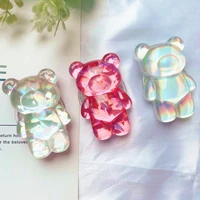Korea Style Mobile Phone Accessories Griptok Cute Bear Folding Finger Ring Holder for Phone Cellphone Stand Grip for Iphone