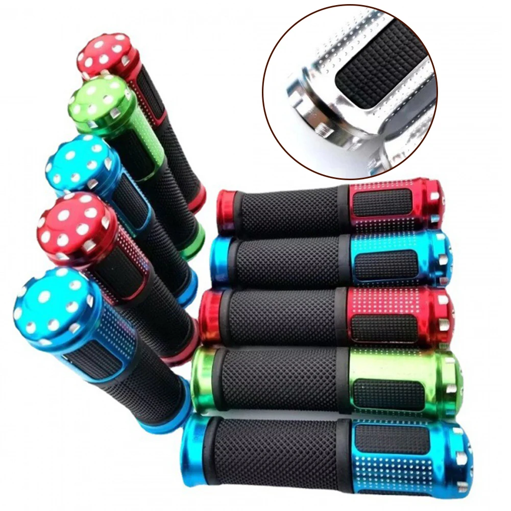 

Anti Skid Bicycle Grips MTB Rubber Aluminum Alloy Water Drop Handlebar Road Mountain Bike Handle Grip Bike Cycling Accessories