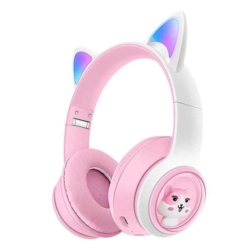 Беспроводные Bluetooth-наушники Luxmoc AKZ-07 с кошачьими ушками