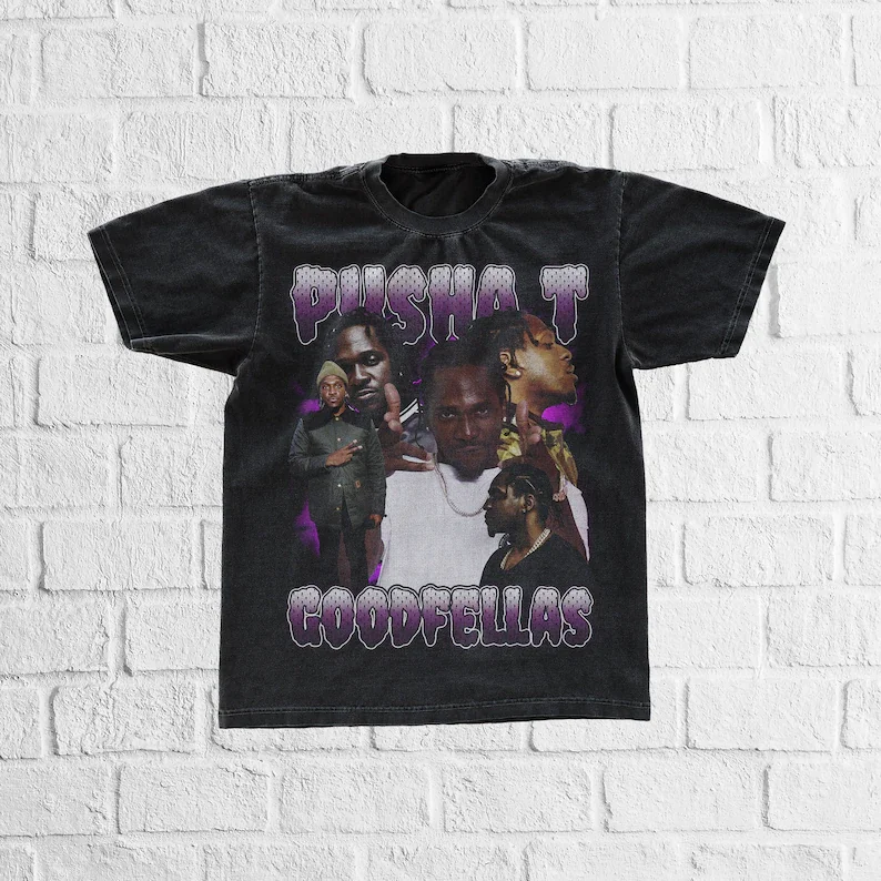 

Pusha T Goodfellas - Graphic T-Shirt Rapper T-Shirt Hip Hop T-Shirt Vintage Rapper T-Shirt Bootleg Vintage T-Shirt T-Shirt