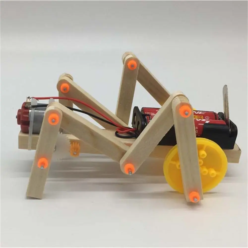 

Interest DIY Kit Students Physics Toy Model Building Assembling Model Crawling Robot Robot Spider Educational Toys