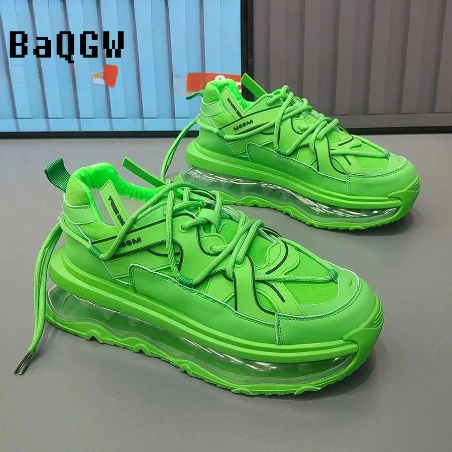 Дизайнерские роскошные кроссовки на массивной платформе для мужчин модные