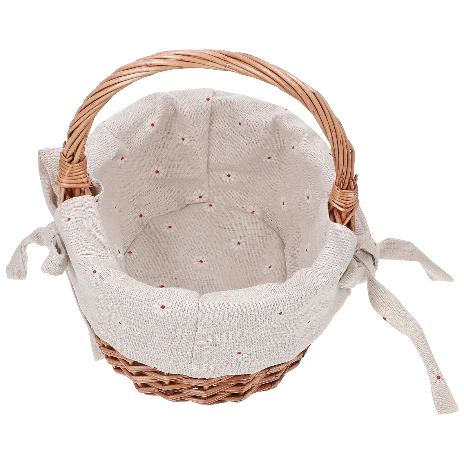 

Flower Girl Baskets Wicker Woven Basket Basket Picnic Basket Woven Eggs Candy Basket Flower Basket Storage Bin For weddings