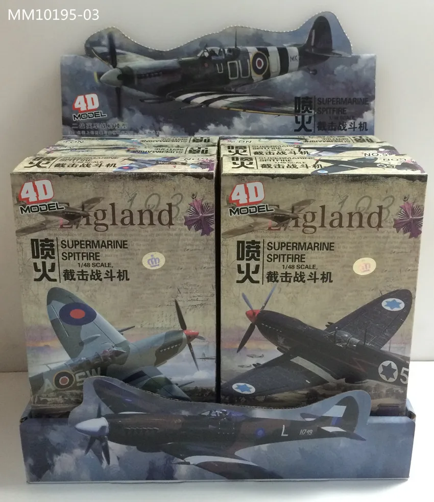 

6 шт./набор, военный самолет Второй мировой войны, британский волейбойщик, сборка 4D, модель военного самолета 1/48, имитация игрушки