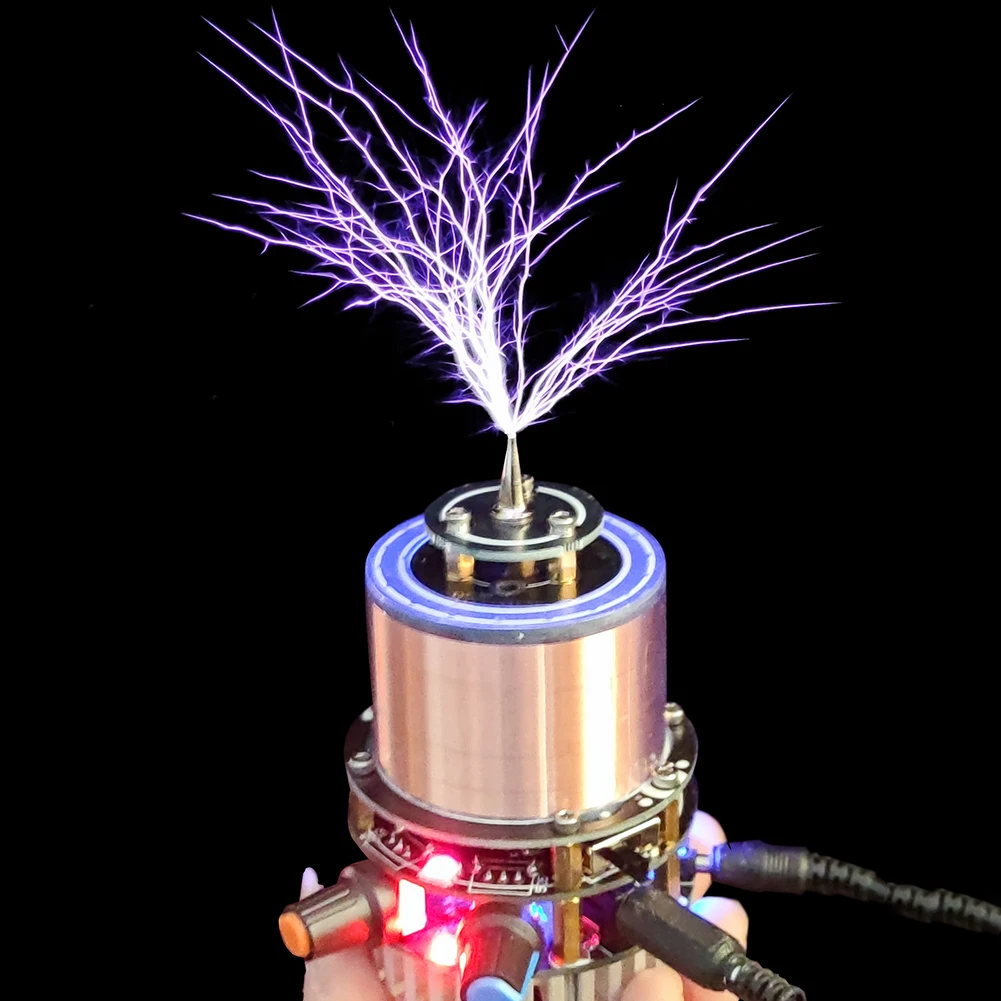 

Tesla Coil Wireless Transmission Solid State Tesla Coil Arc Artificial Lightning Plasma for Experiment Science Education