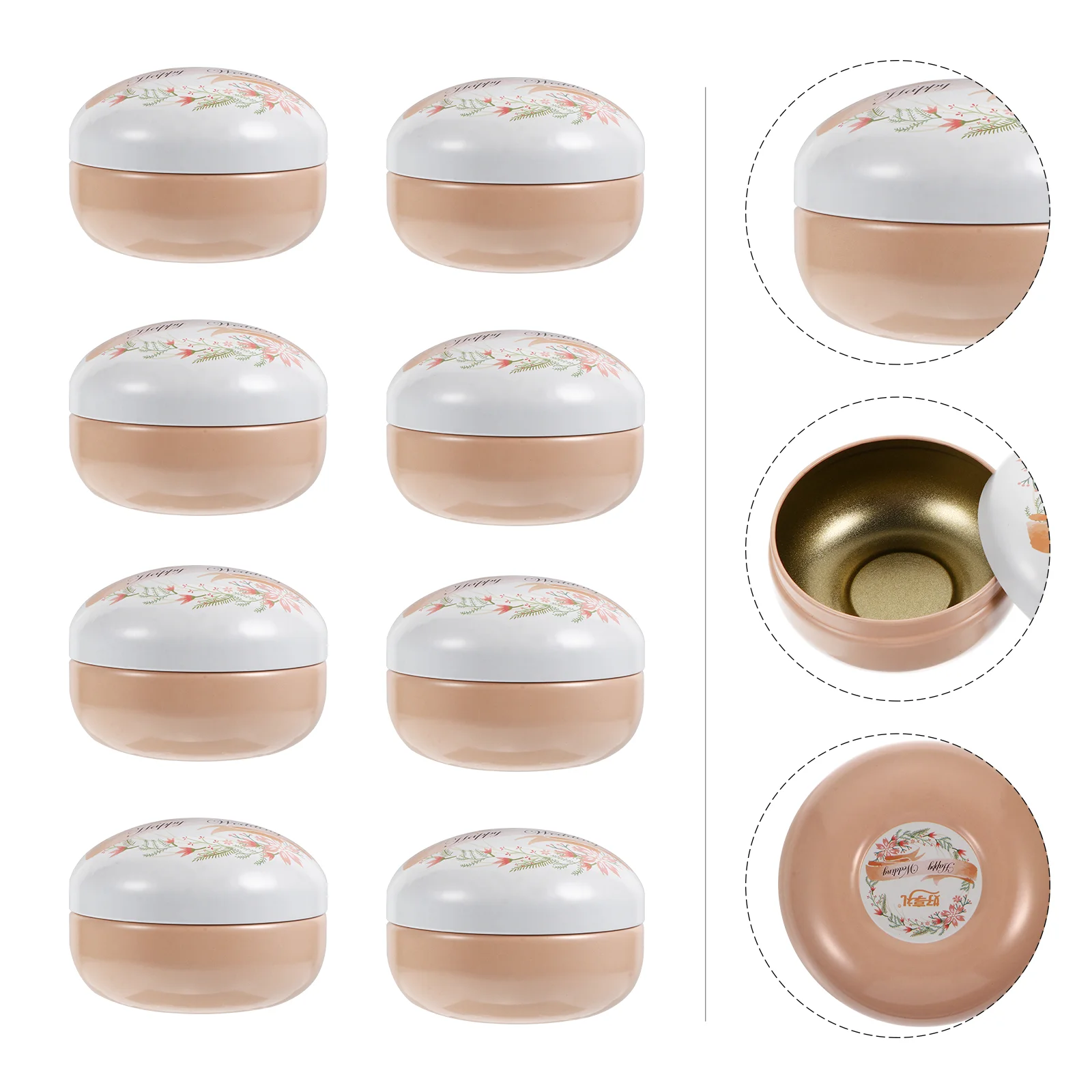 

Wedding Tin Box Tea Tinplate Candy Favors Tins Cookie Valentinesdecor Round Metal Party Dayloose Containersboxes Packaging Gifts