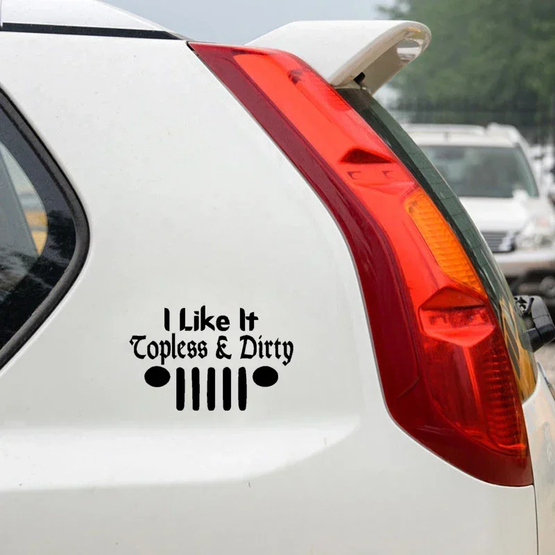 Гриль и фары мне нравится безподдельная грязная наклейка на автомобиль