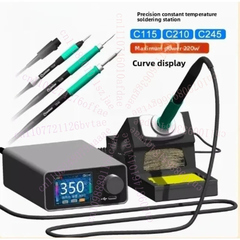 Фото Паяльная станция TC22 240W с подставкой для паяльника SDC02 + рукоятки T245/T210 + жала для паяльника C245/C210 №3
