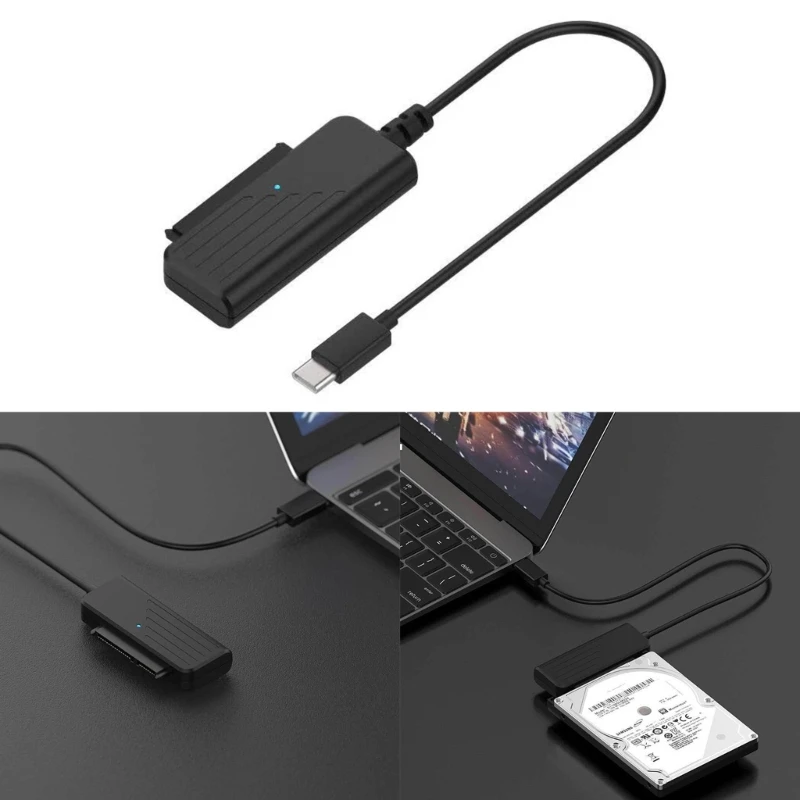 

Преобразователь D0UA в USB C, жесткий Адаптер 2,5 дюйма для SSD HDD 5 Гбит/с, передача данных Type C в адаптер для ноутбука