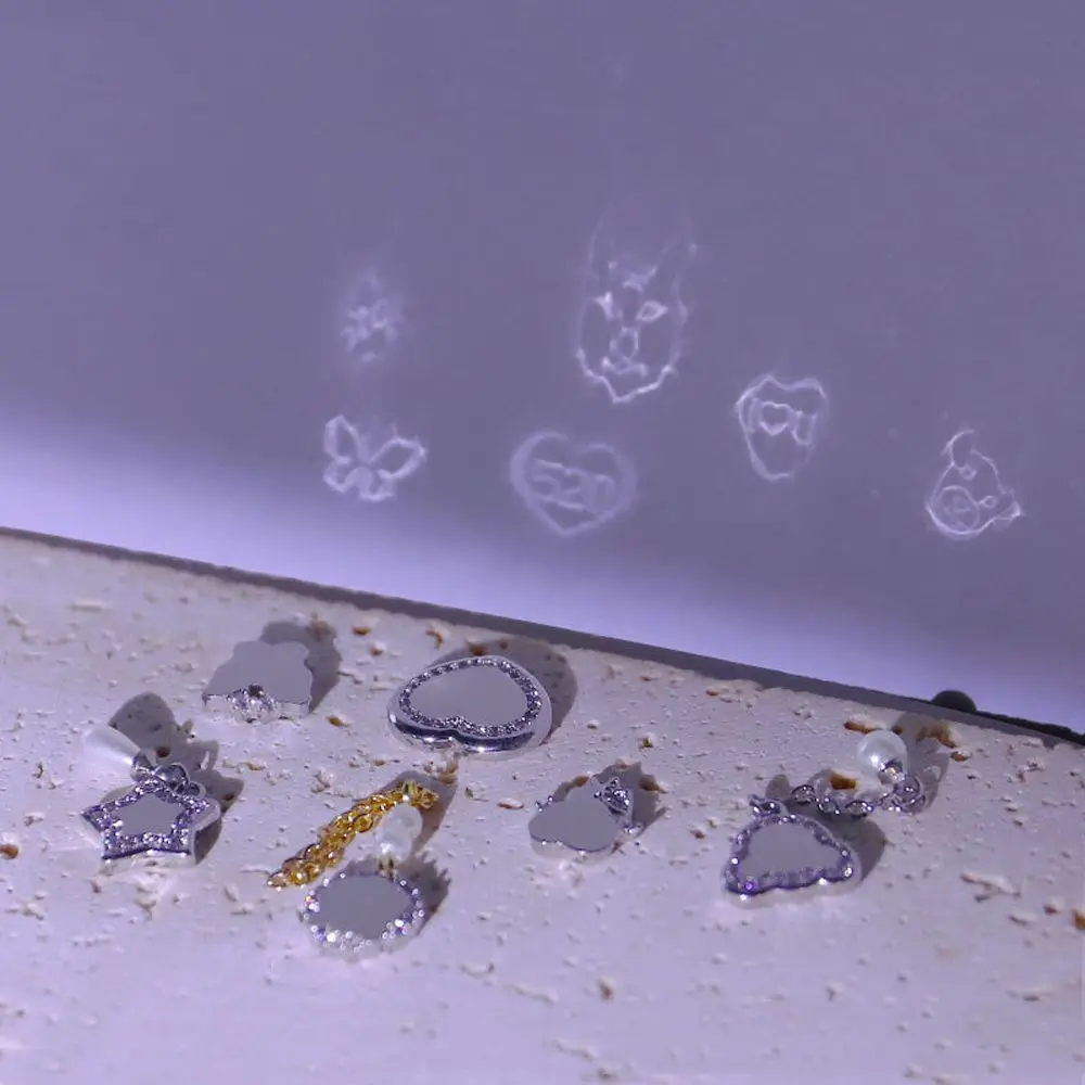 Новинка 2022 модные роскошные зеркальные Проекционные украшения для ногтевого