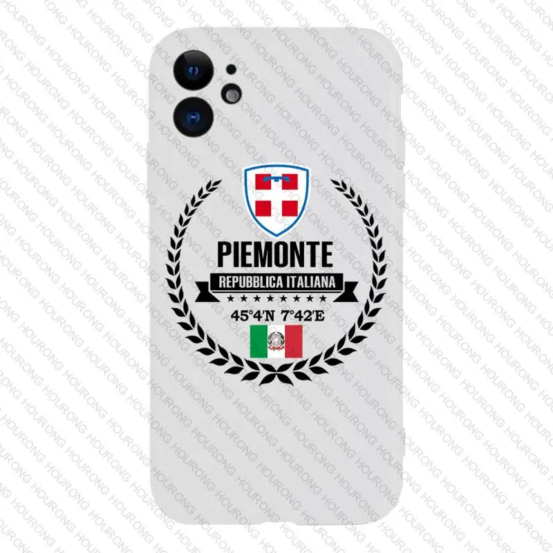 Италия Piemonte герб флаг карта чехол для iPhone 13 12 11 X XS XR 7 8 6S SE Plus Pro Max Mini 2022 |