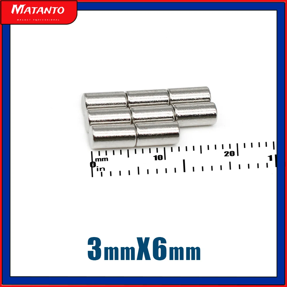 

20/50/100/500/1000PCS 3x6 Small Search Minor Magnet 3mm x 6mm Bulk Round Neodymium Magnets 3x6mm Disc Magnets strong 3*6 mm