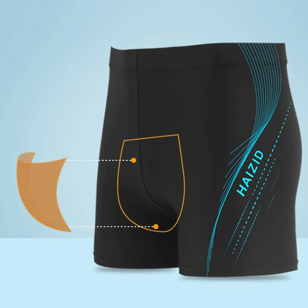 

Men Swimming Trunks Beach Shorts Swim Boxer Trunks With Drawstring Lined Competition Swim Equipment Trunks Briefs