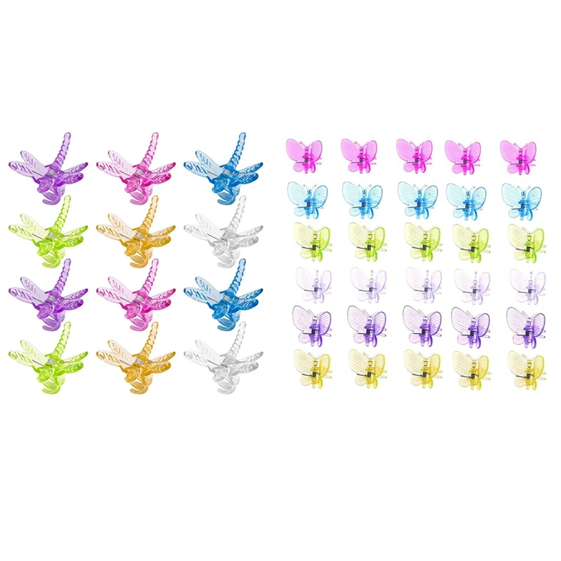 

90 Pcs Butterfly Plant Clips Vine Clips Plant Clips For Support Flower Orchid Vine, 60 Pcs 3.8X3.6Cm & 30 Pcs 3X3.8Cm