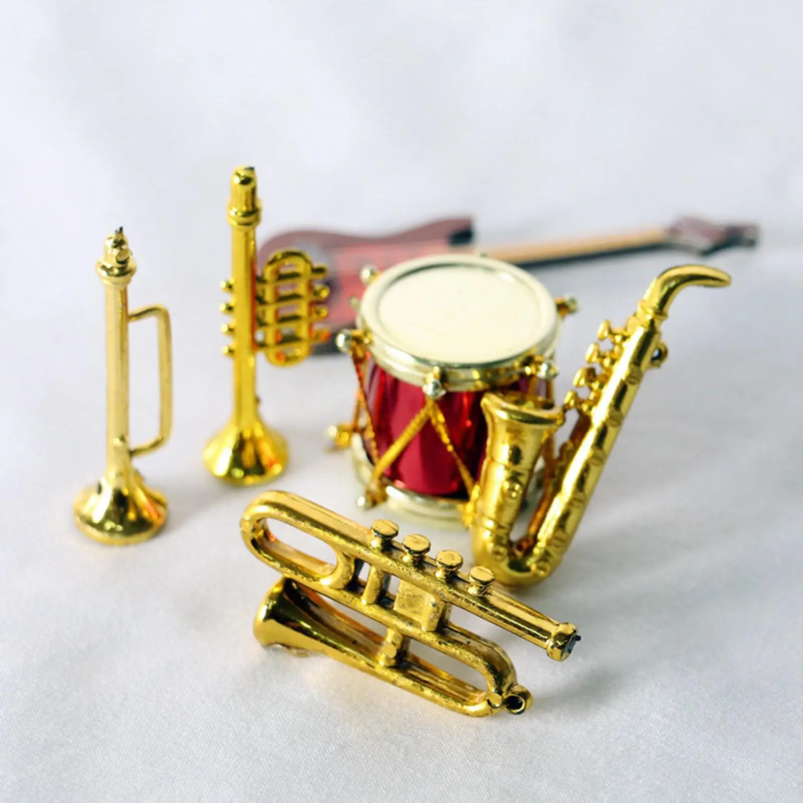 

PP Dollhouse Musical Instrument Miniature Decor Furniture Toys Accs for Kids