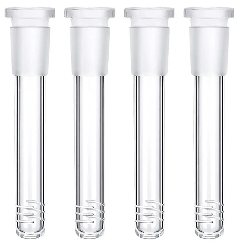 

4pcs Professional Glass Stem Pipe Adapter Scientific Glass Tube Adapter