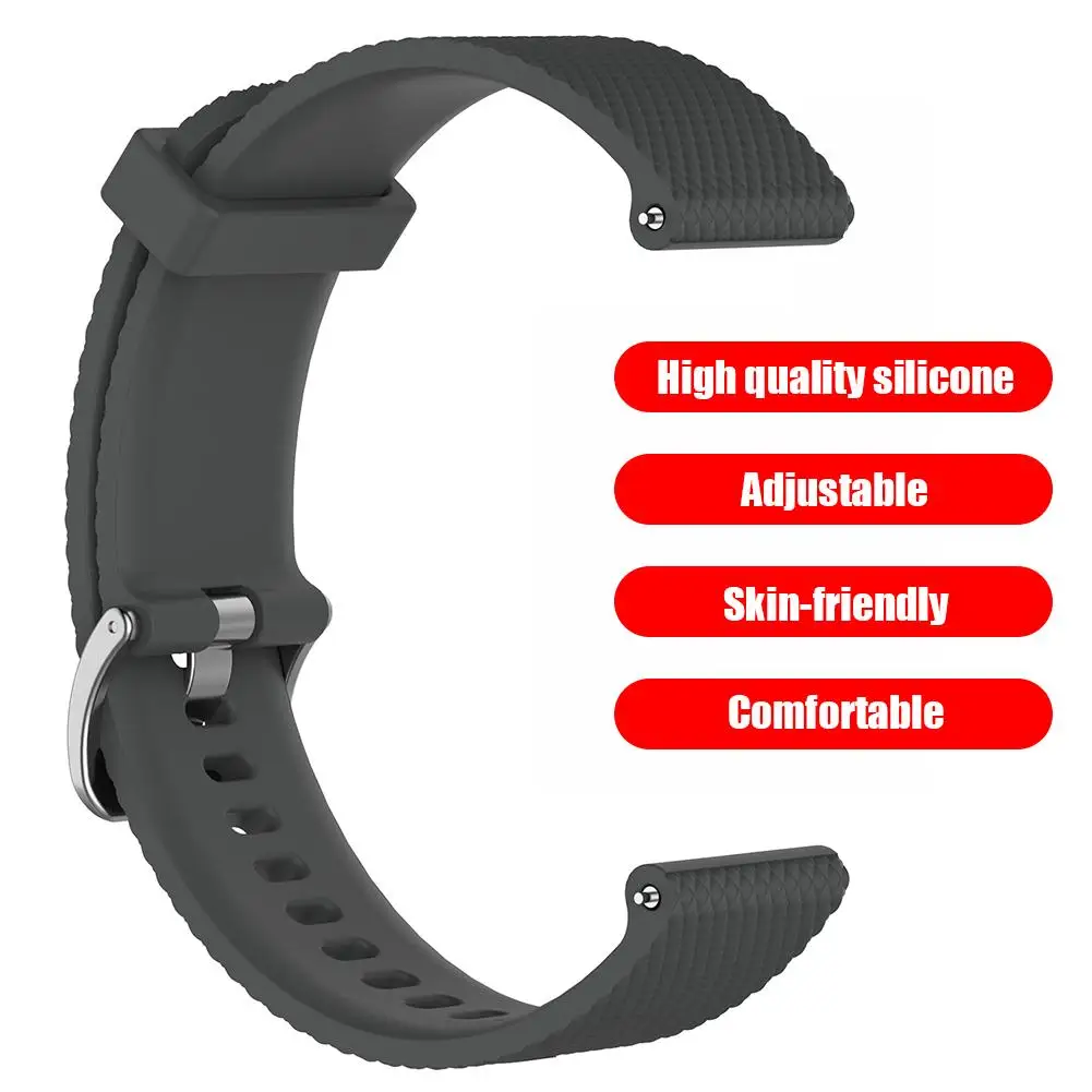 

Silicone Adjustable Watchband Bracelet Non-Toxic Skin-Friendly and Comfortable Strap with Buckle for Amazfit GTR 42mm L