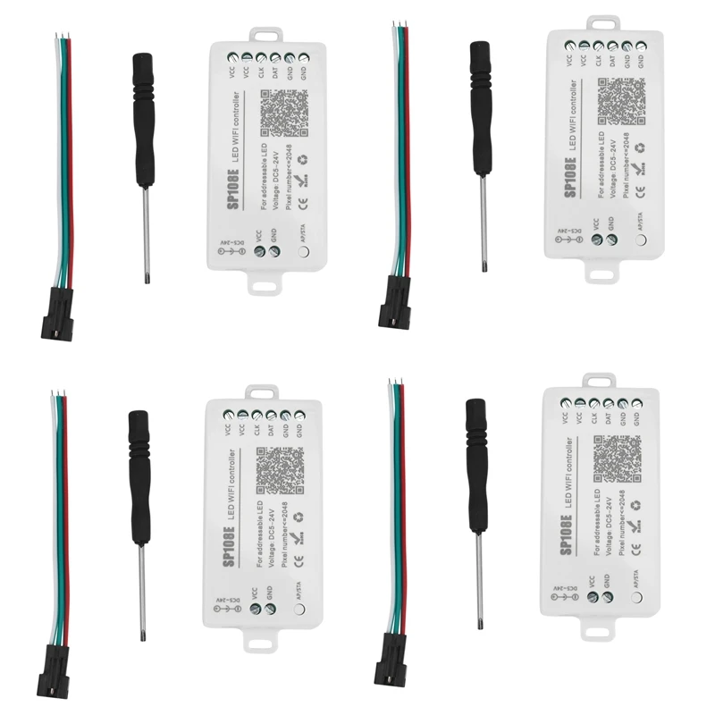 

Hot 4X SP108E LED Wifi Magic Controller WS2812B WS2813 Etc LED Strip Module Light Smart APP Wireless Control