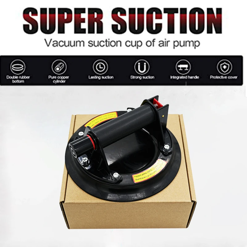 

Hot Sell 8 Inch Vacuum Suction Cups Handheld Heavy-Duty Strong Hand Pump Sucker 220kg Carrying capacity Lifted Handling Tools