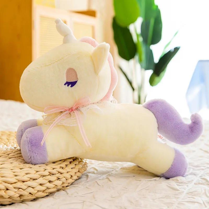 Новинка плюшевая игрушка в виде единорога 55 см мультяшная Милая большая