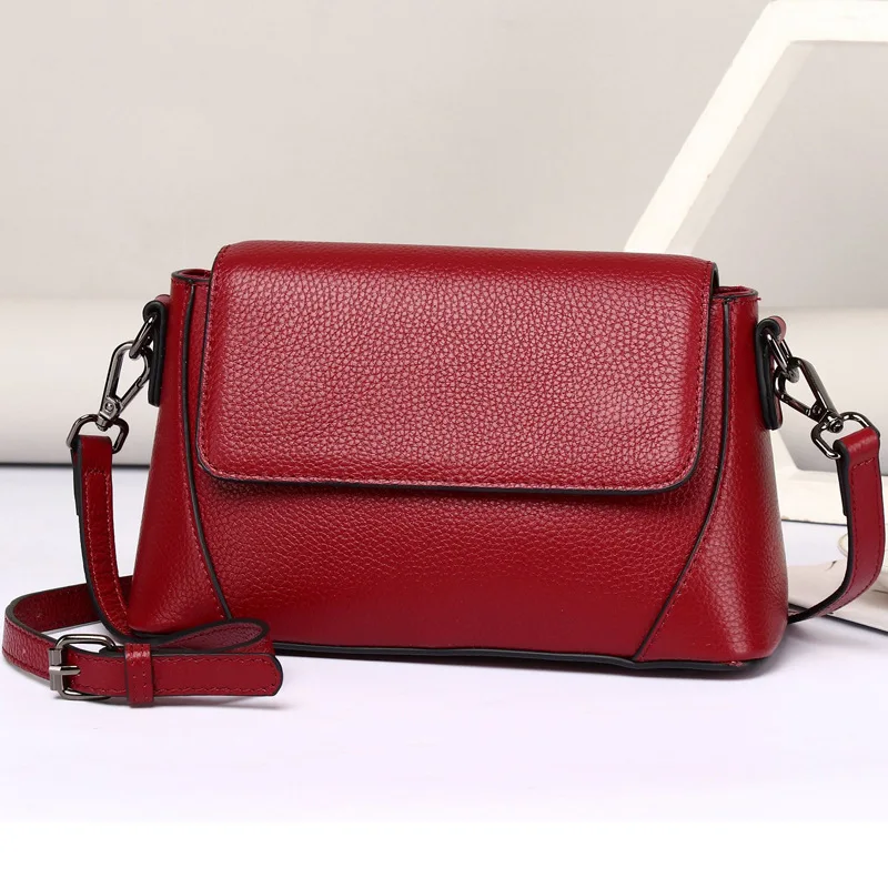 

Soft Cowhide Crossbody Bags for Women 2022 Luxury Designer Genuine Leather Handbag Female Casual Shoulder Bag