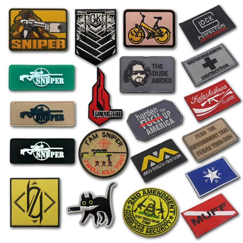 Значок с логотипом снайперской команды Cat крючок для вышивания и петля уличные