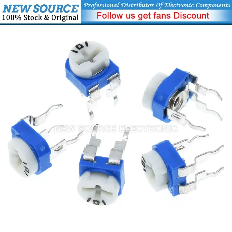 130 шт. = 13 видов RM-065 потенциометра обрезки 100 Ом-1 МОм переменные резисторы комплект