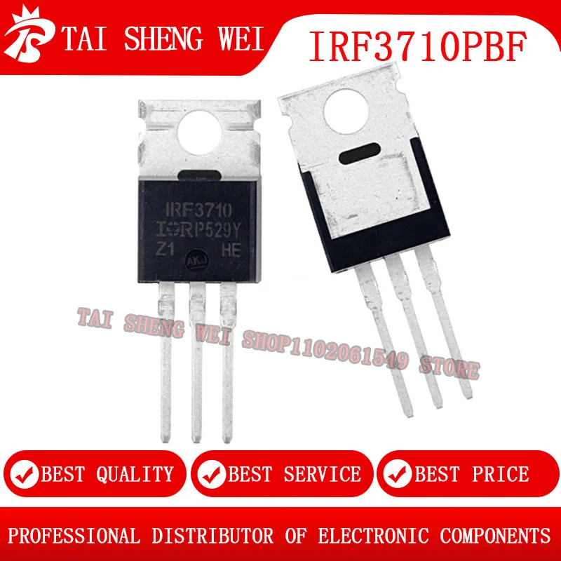 20 шт. IRF3710PBF IRF3710 TO220 IR MOSFET N 100 в/57A TO-220 новый оригинальный