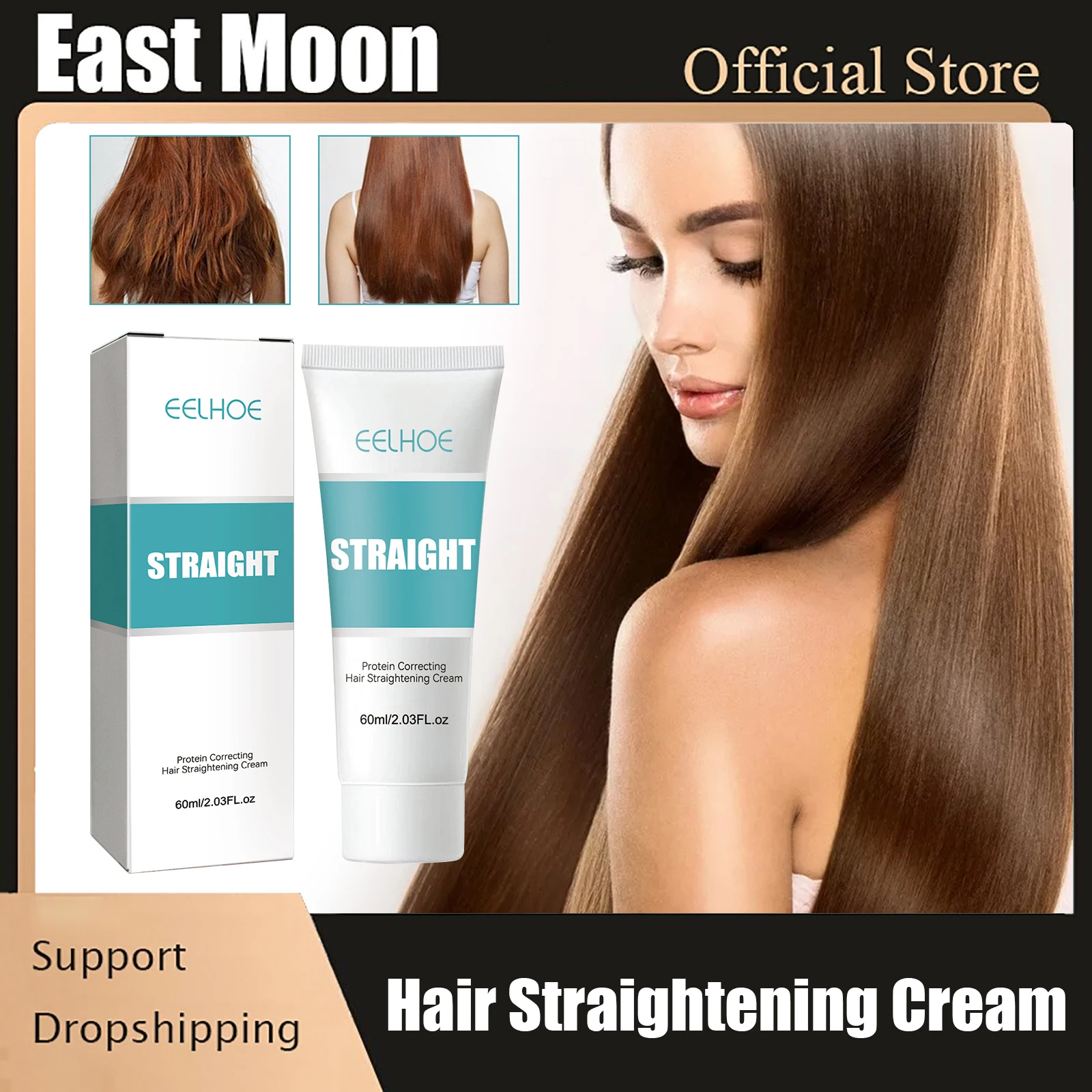 

Protein Correcting Hair Straightening Cream Keratin Smoothing Hair Treatment Nourishing Repair Soften Curly Hair Straight Cream